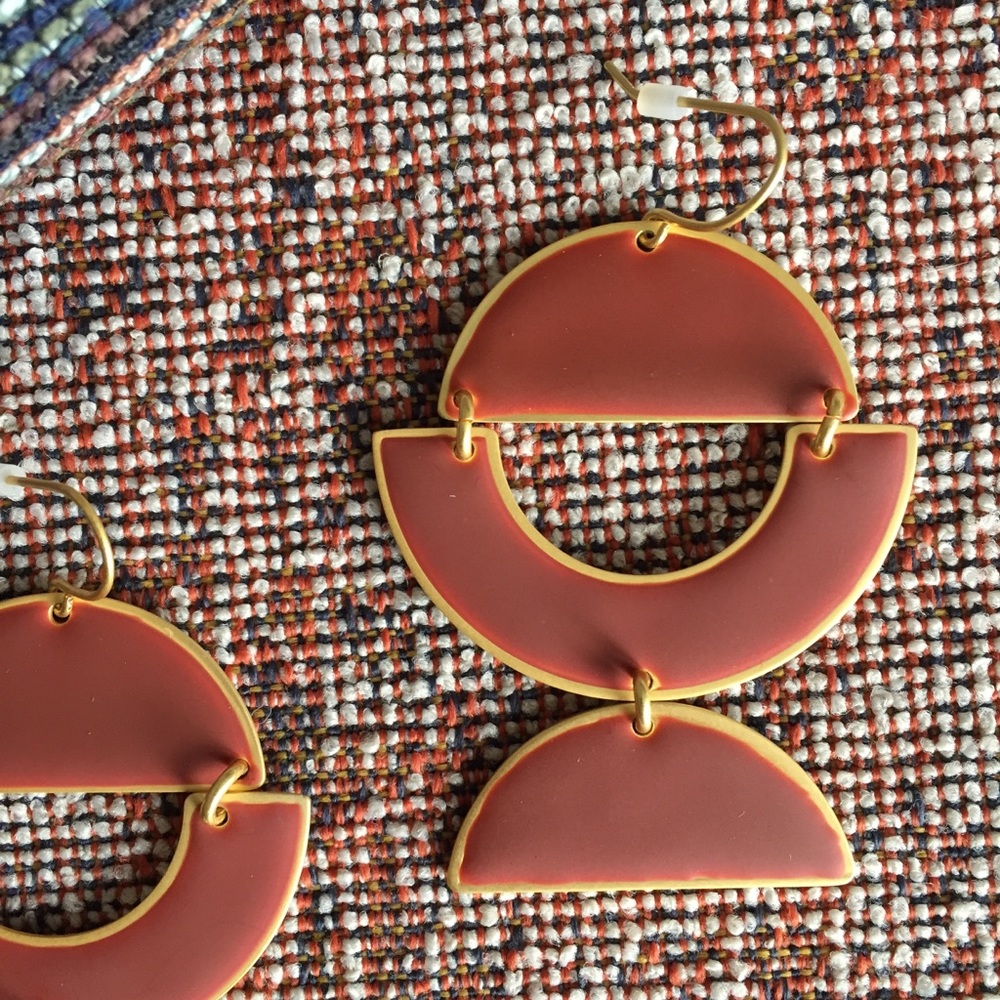 sale | madewell | enamel earrings - Picture 3 of 7